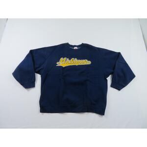 University of Michigan Wolverines Blue Sweatshirt Sz XL 1990s